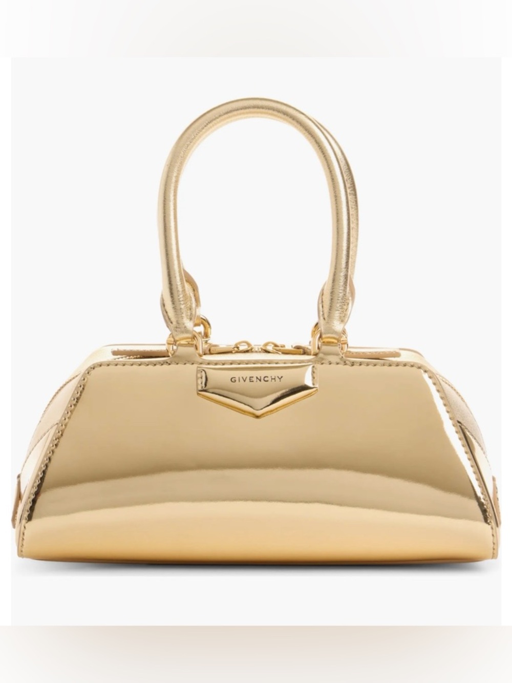 Givenchy Antigone East-West Mini Golden top handle w/strap bag NWT COA